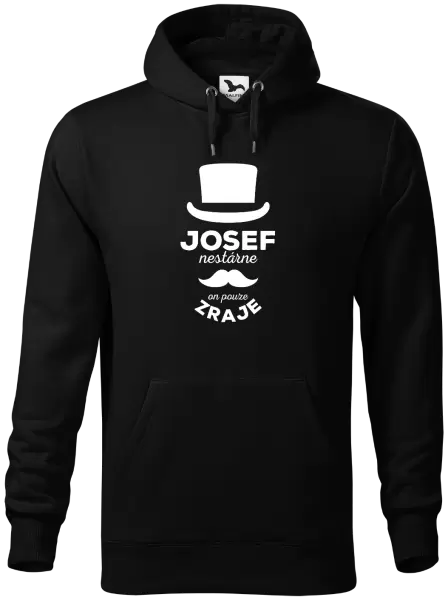 Pánská mikina Jméno nestárne, on pouze zraje