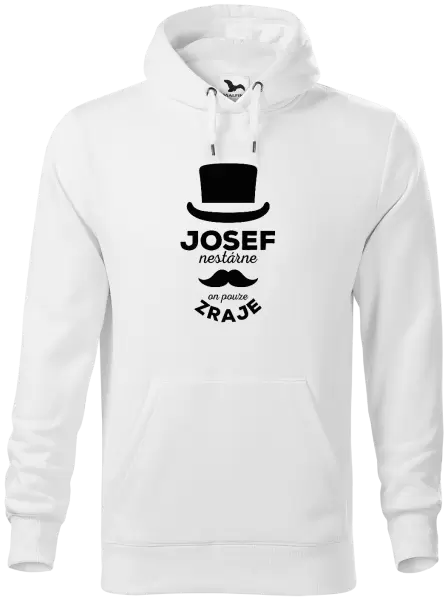 Pánská mikina Jméno nestárne, on pouze zraje