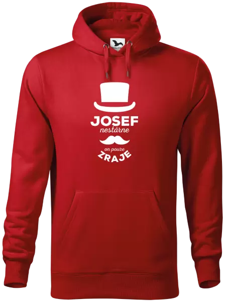 Pánská mikina Jméno nestárne, on pouze zraje