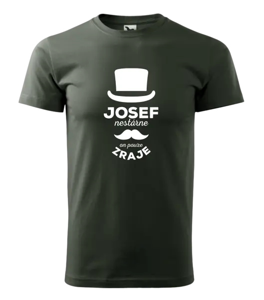Pánské tričko Jméno nestárne, on pouze zraje