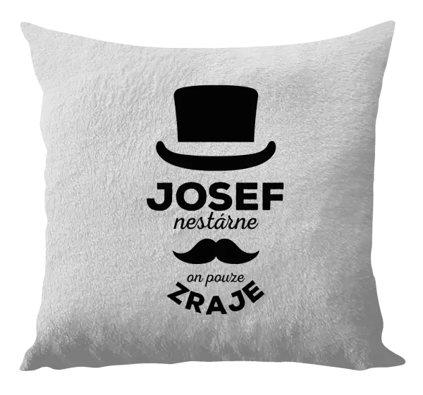 Polštář Jméno nestárne, on pouze zraje