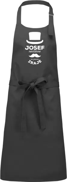 Zástěra Jméno nestárne, on pouze zraje