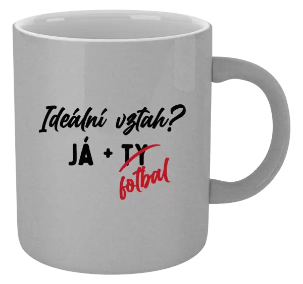 Metalický hrnek Ideální vztah