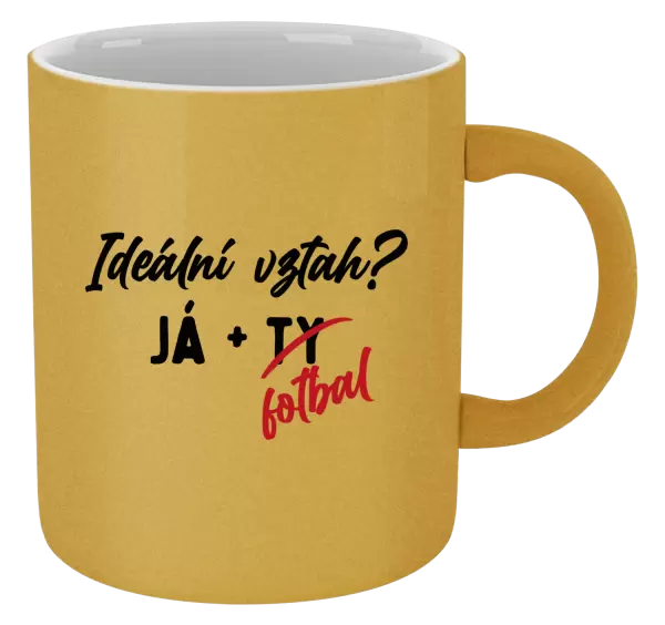 Metalický hrnek Ideální vztah