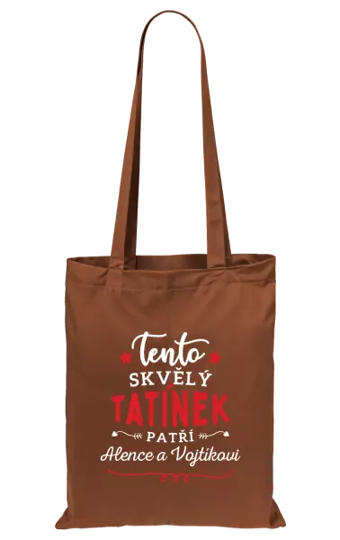 Látková taška Tento skvělý tatínek patří