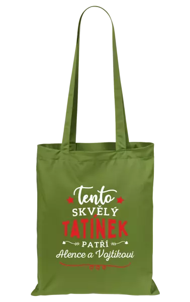 Látková taška Tento skvělý tatínek patří