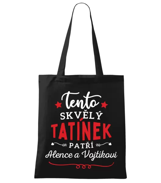Látková taška Tento skvělý tatínek patří