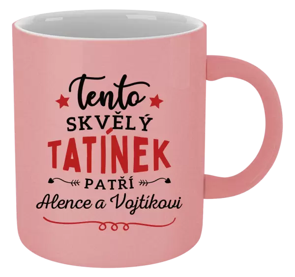 Metalický hrnek Tento skvělý tatínek patří