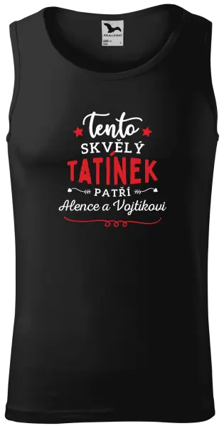 Pánské tílko Tento skvělý tatínek patří