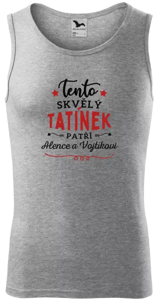 Pánské tílko Tento skvělý tatínek patří