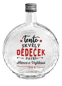 Skleněná láhev Tento skvělý dědeček patří