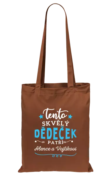 Látková taška Tento skvělý dědeček patří