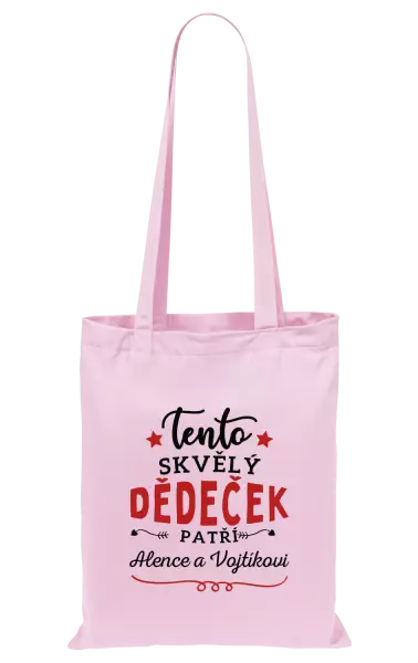 Látková taška Tento skvělý dědeček patří