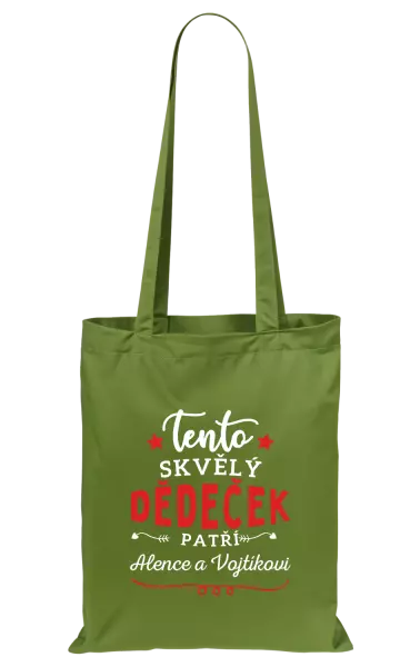 Látková taška Tento skvělý dědeček patří