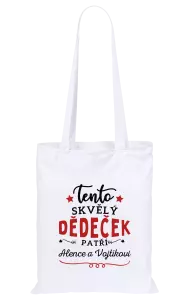 Látková taška Tento skvělý dědeček patří