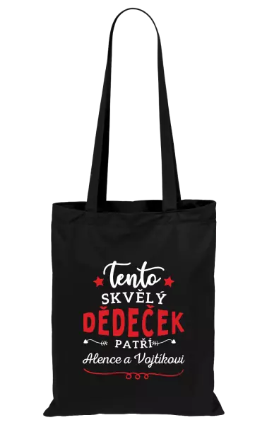 Látková taška Tento skvělý dědeček patří
