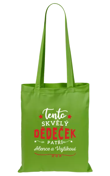 Látková taška Tento skvělý dědeček patří
