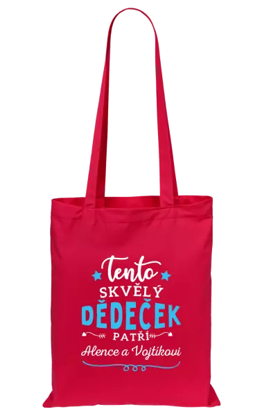 Látková taška Tento skvělý dědeček patří