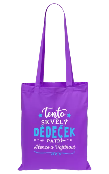 Látková taška Tento skvělý dědeček patří