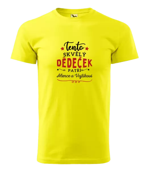 Pánské tričko Tento skvělý dědeček patří