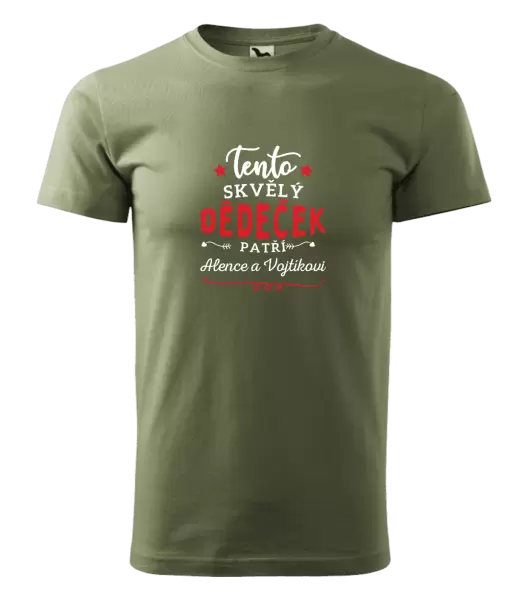 Pánské tričko Tento skvělý dědeček patří