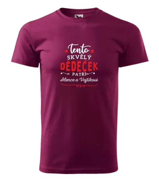 Pánské tričko Tento skvělý dědeček patří