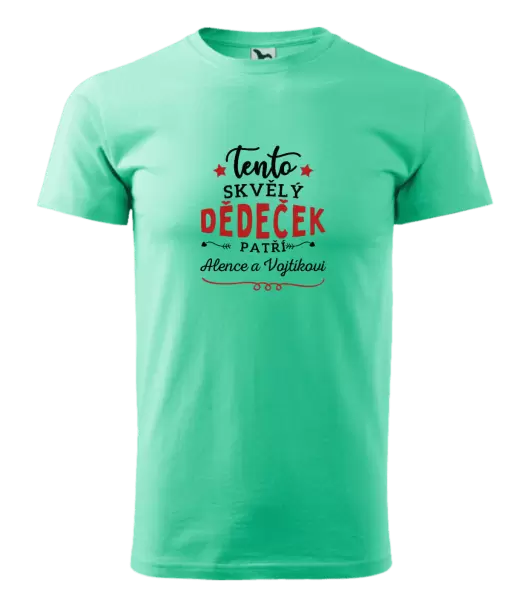 Pánské tričko Tento skvělý dědeček patří