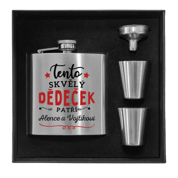 Placatka v krabičce Tento skvělý dědeček patří