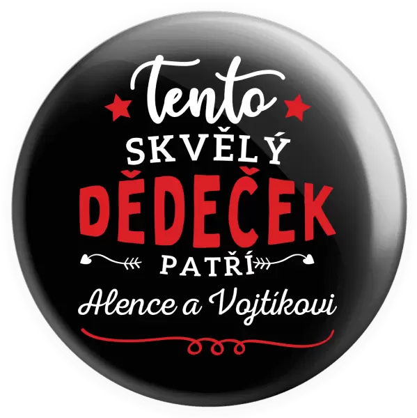 Placka Tento skvělý dědeček patří