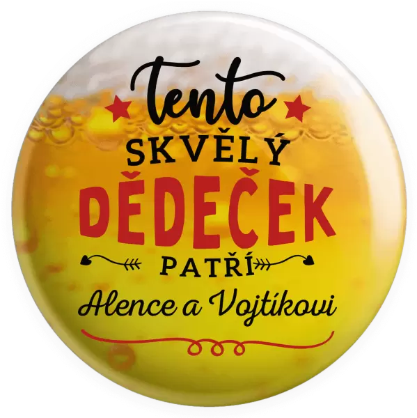 Placka Tento skvělý dědeček patří
