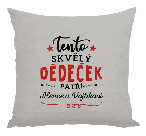 Polštář Tento skvělý dědeček patří