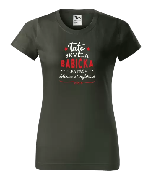 Dámské tričko Tato skvělá babička patří