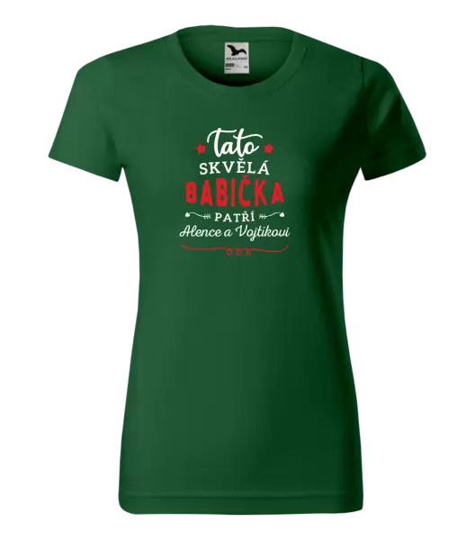 Dámské tričko Tato skvělá babička patří