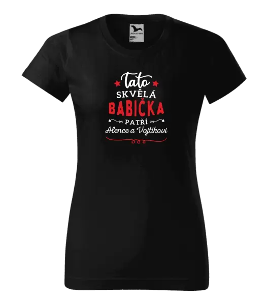 Dámské tričko Tato skvělá babička patří
