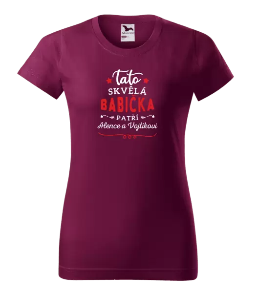 Dámské tričko Tato skvělá babička patří