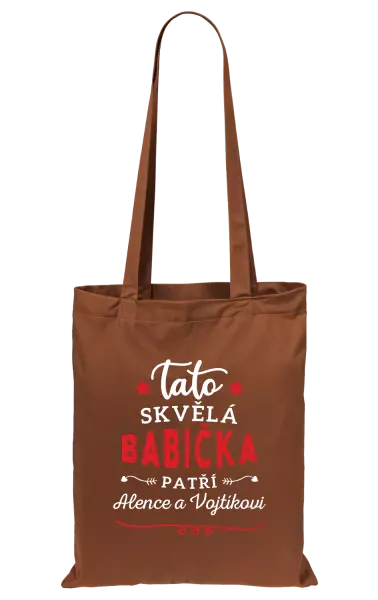 Látková taška Tato skvělá babička patří