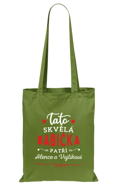 Látková taška Tato skvělá babička patří