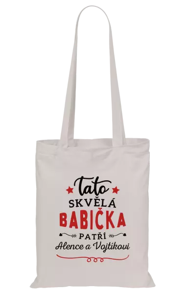 Látková taška Tato skvělá babička patří