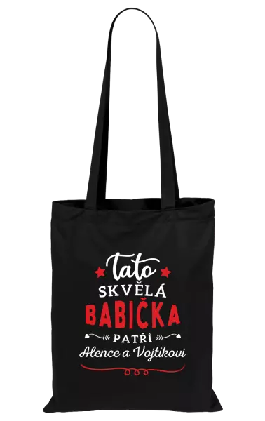Látková taška Tato skvělá babička patří