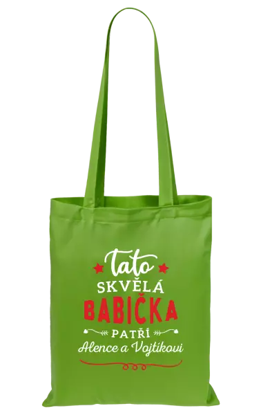 Látková taška Tato skvělá babička patří