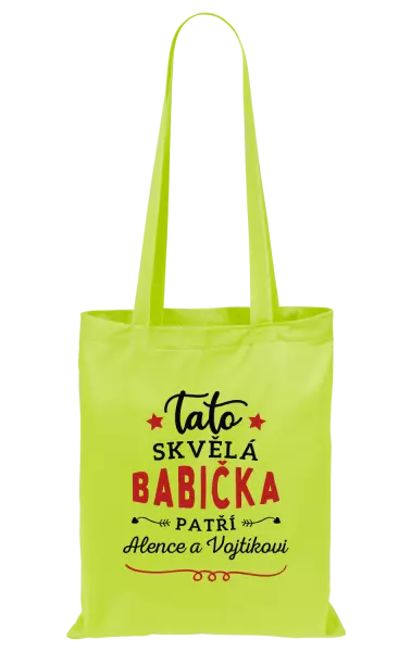 Látková taška Tato skvělá babička patří