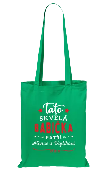 Látková taška Tato skvělá babička patří