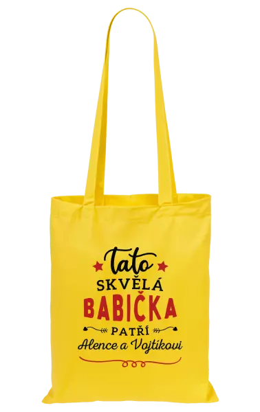 Látková taška Tato skvělá babička patří