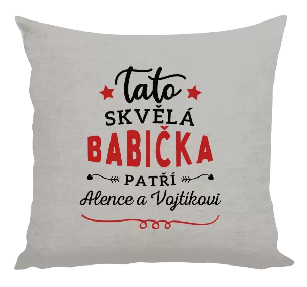 Polštář Tato skvělá babička patří