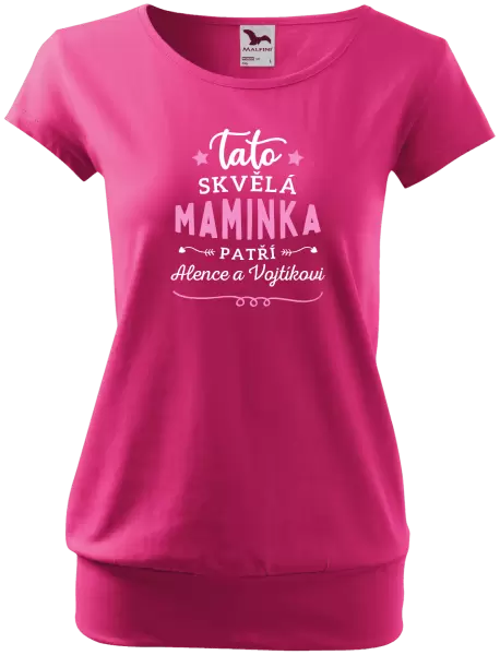 Dámské tričko Tato skvělá maminka patří 
