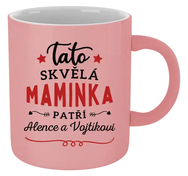 Metalický hrnek Tato skvělá maminka patří