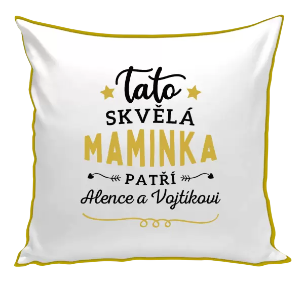 Polštář Tato skvělá maminka patří 