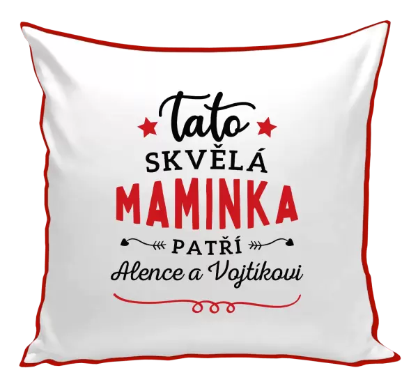 Polštář Tato skvělá maminka patří 