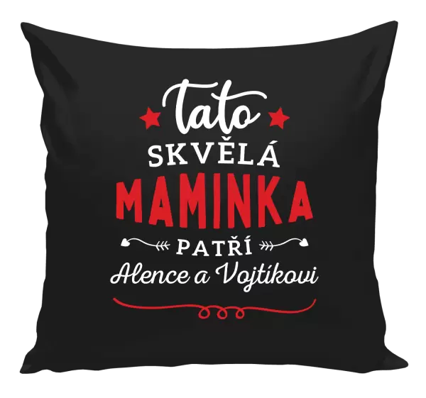 Polštář Tato skvělá maminka patří
