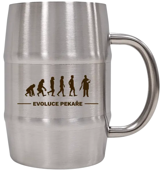 Nerezový chladicí půllitr Evoluce - pekař